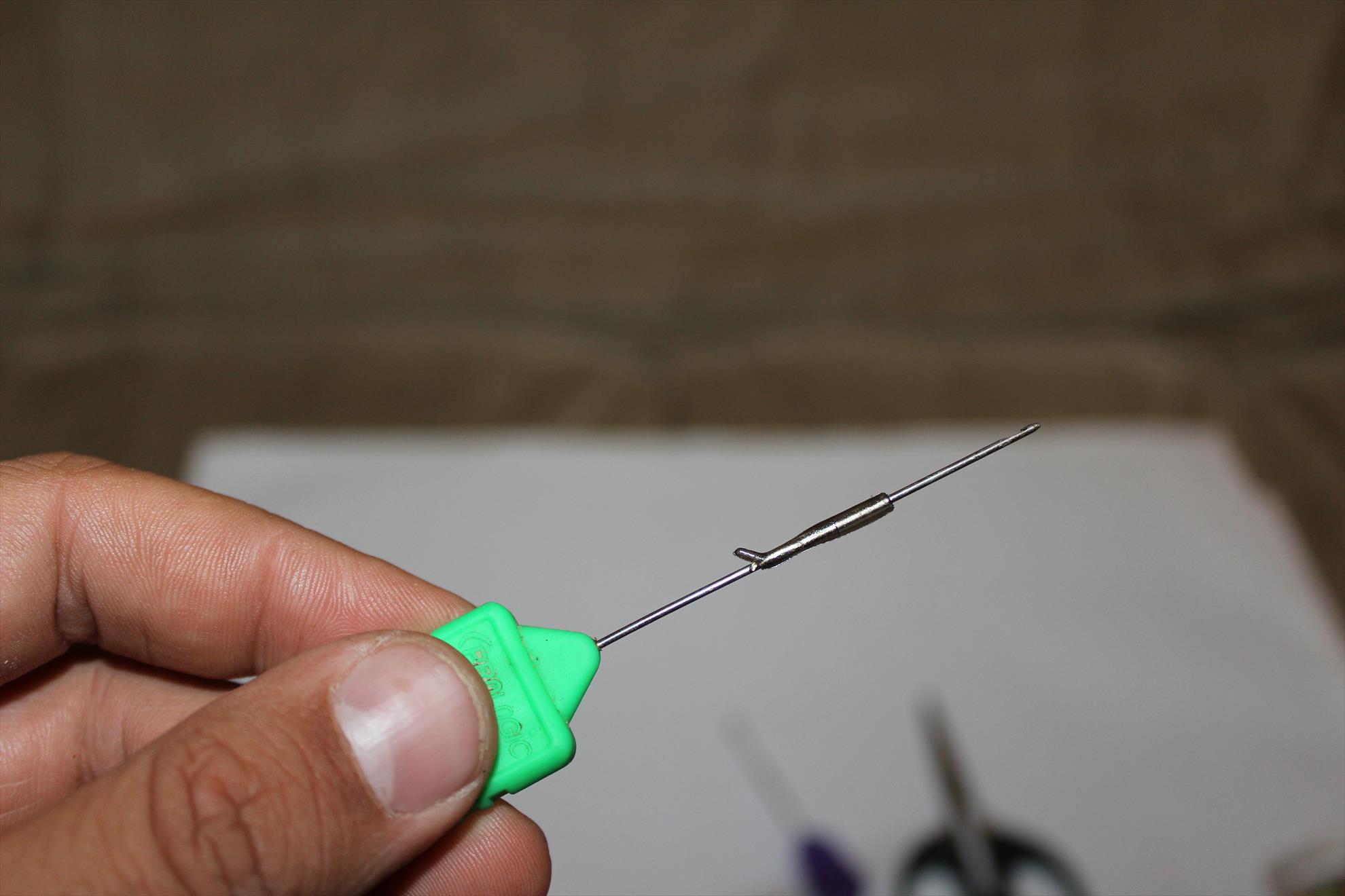 O montura de vara.. - Optional, se poate pune pe carlig un line aligner (eu personal nu prea folosesc asa ceva)